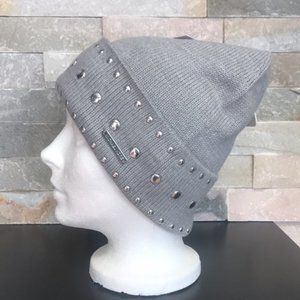 MICHAEL Michael Kors Dome-Stud Cuff Beanie